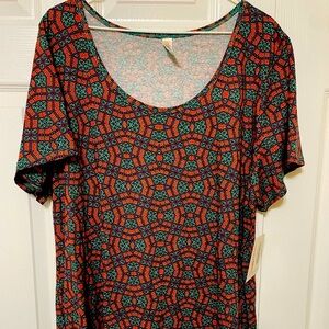 NWT Lularoe Plus Size 3X Hi Lo hem Spring or summer top Comfy and soft Tunic top